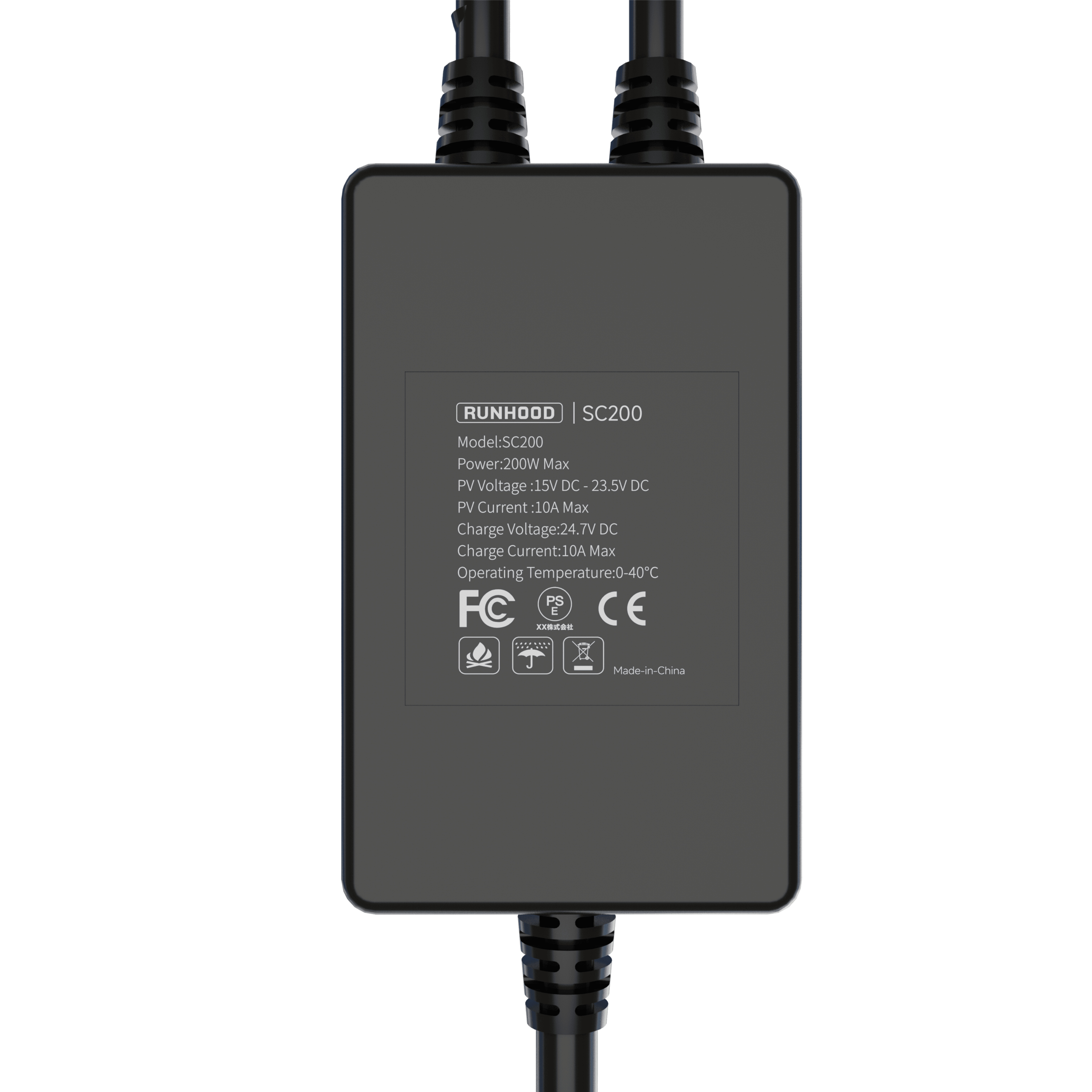 Solar Charger SC200(directly charging energy bar with solar panel) - Runhood Power Inc.